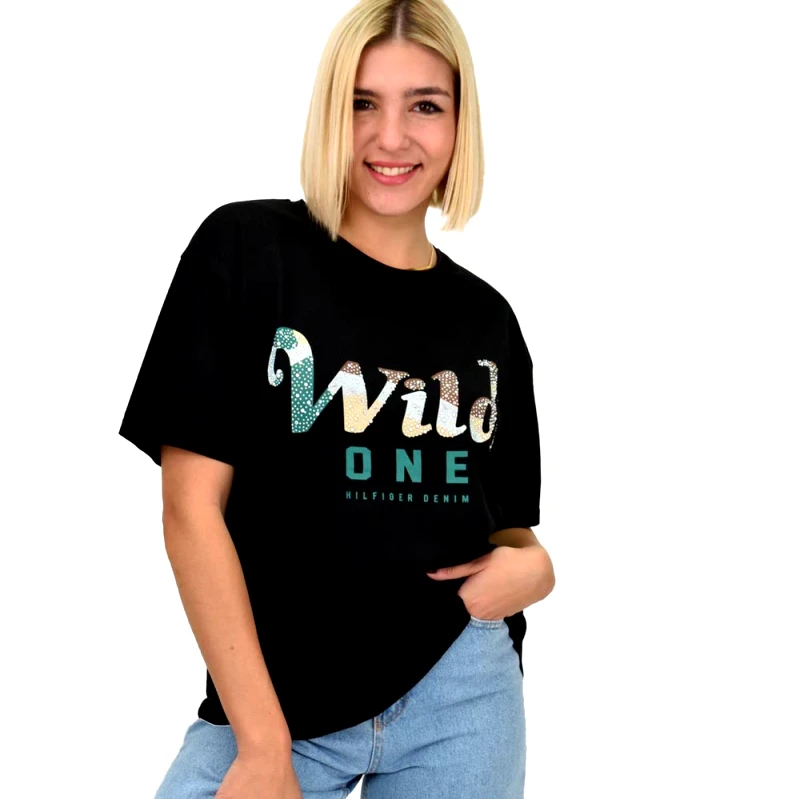 Potre OR Γυναικείο T-shirt με σχέδιο Μαύρο 22269