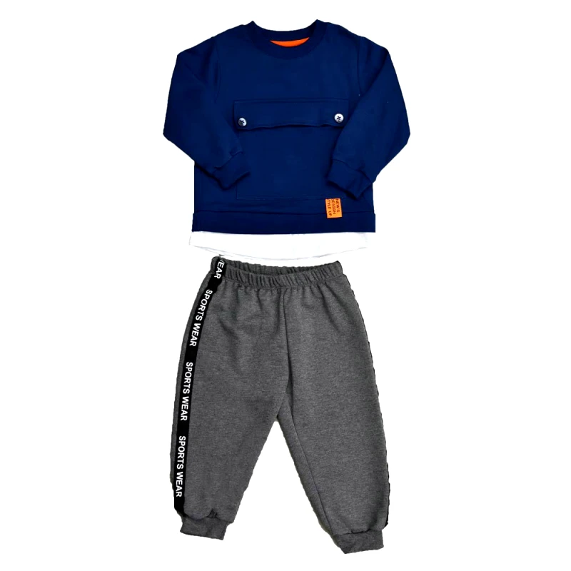 Potre OR Παιδικό σετ με σχέδιο τσέπη Μπλε 17111