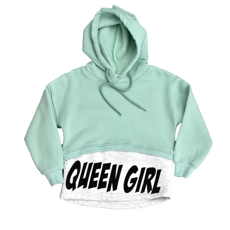 Potre OR Παιδική μπλούζα με κουκούλα Φυστικί 17070