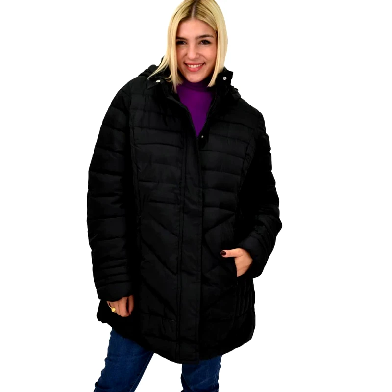 Potre OR Γυναικείο καπιτονέ μπουφάν Μαύρο 22323