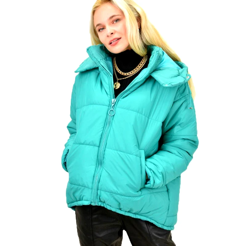 Potre OR Γυναικείο μπουφάν oversized Μέντα 13325