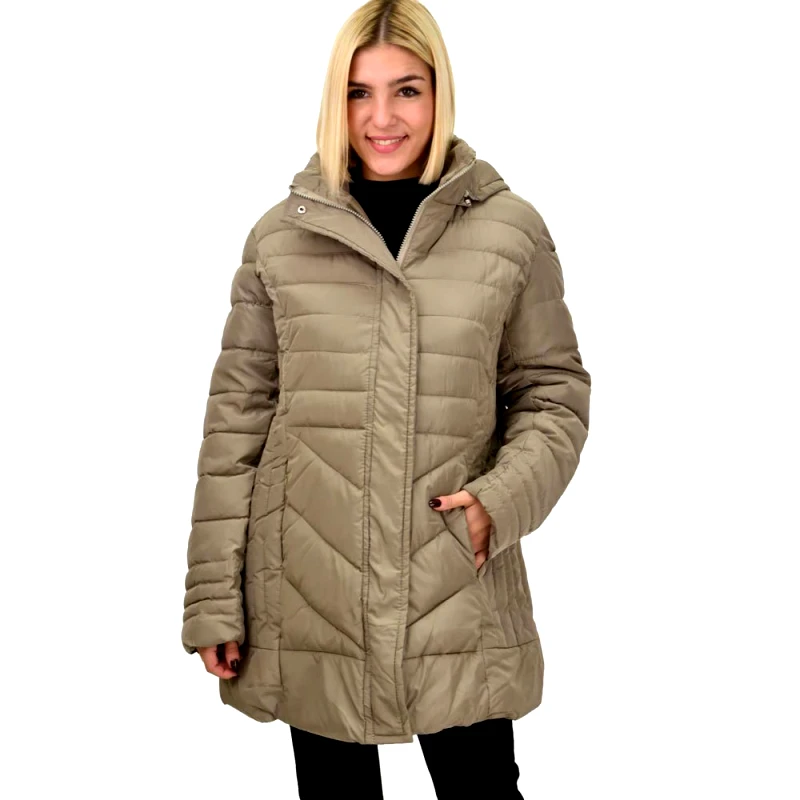Potre OR Γυναικείο καπιτονέ μπουφάν Μπεζ 22321
