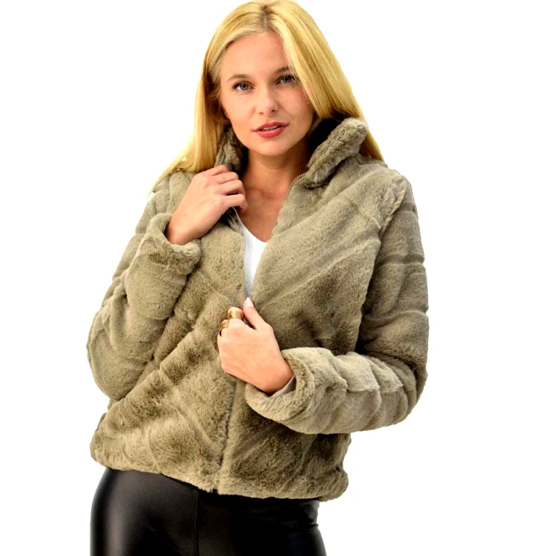 Potre OR Μεσάτη γούνα Μπεζ 4056