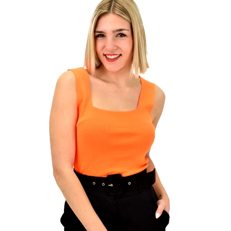 Potre OR Γυναικείο εφαρμοστό τοπ Πορτοκαλί 19200