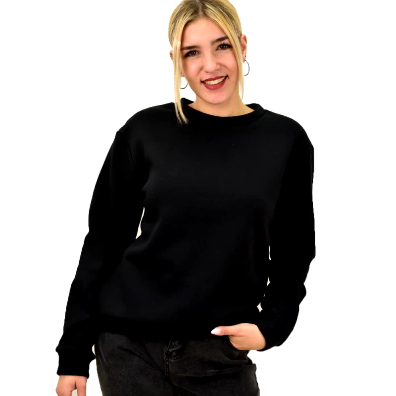 First Woman Μπλούζα φούτερ basic Μαύρο 204