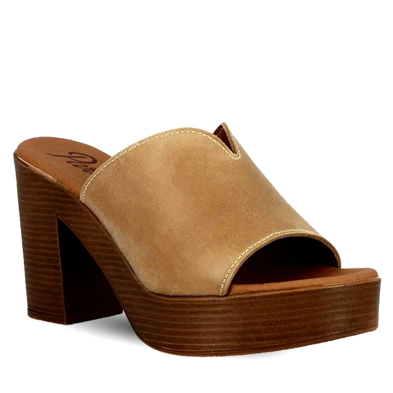 PAREX Γυναικεία Δερμάτινα Ψηλά Mule Parex 13025007