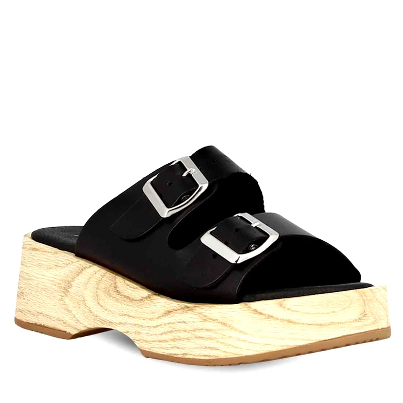 PAREX Γυναικεία Δερμάτινα Mules Parex 1001