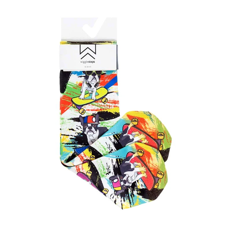 WIGGLE STEPS Γυναικείες Κάλτσες Wigglesteps French Skateborder