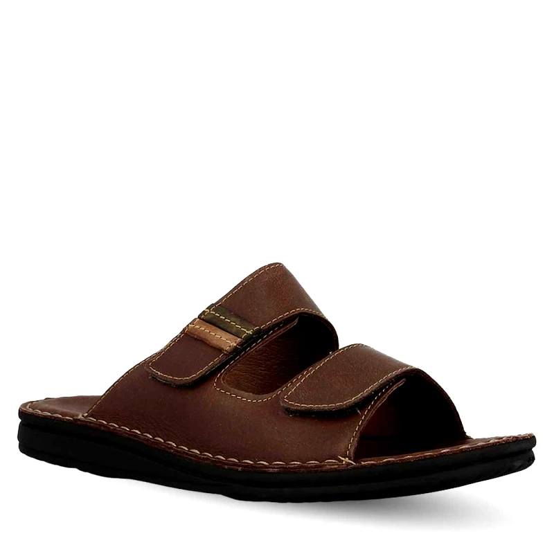 PAREX Ανδρικές Δερμάτινες Παντόφλες Comfort Parex 12127062