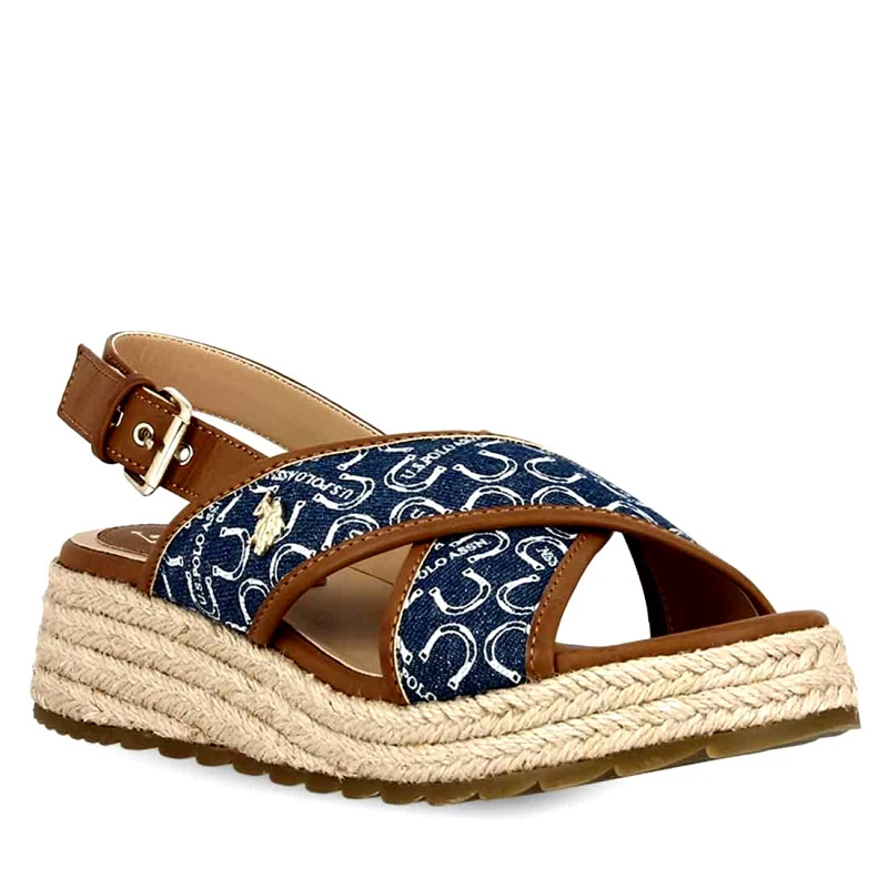 U.S. POLO ASSN. Γυναικείες Πλατφόρμες U.S. Polo Assn. Kate005 Cuo-Blu01