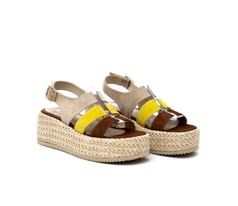 Δερμάτινα Πέδιλα Flatforms Art 3SS40