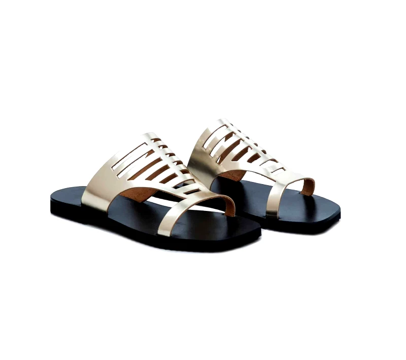 Δερμάτινα Flat Art 1SS13 Platino