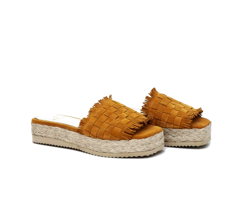 Δερμάτινα Flatforms Art 1SS29 Yolk