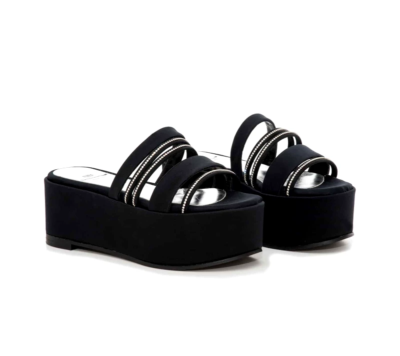 Δερμάτινα Platforms Art 18SS217 Black