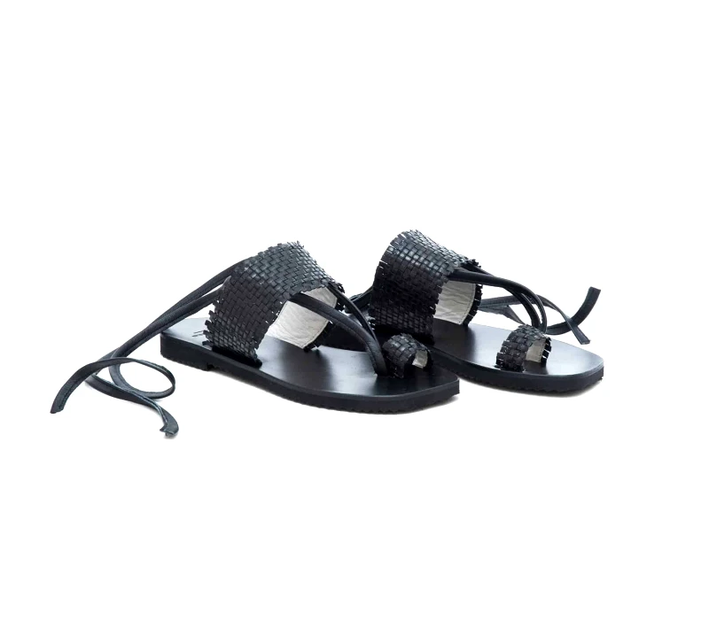 Δερμάτινα Flat Art 1SS03 Black
