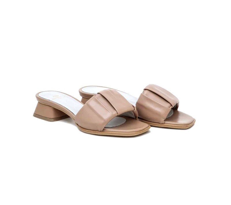 Δερμάτινα Mules Art 1SS24 Beige