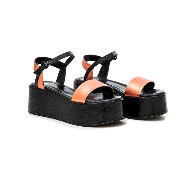 Δερμάτινα Flatforms Art 20SS115 Indus