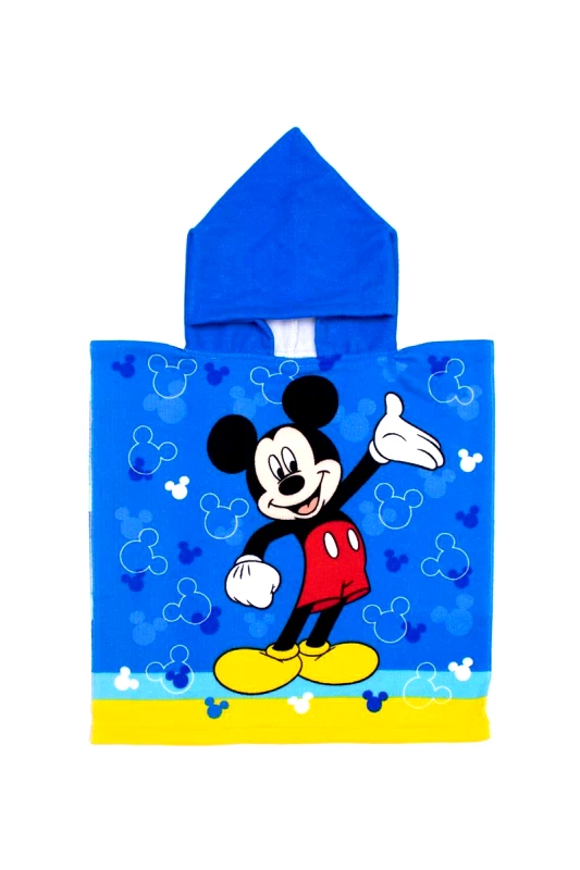 Disney Home Πόντσο Θαλάσσης Quick Dry Disney Home Mickey 06 50X100 Blue 100% Microfiber