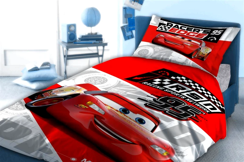 Disney Home Παπλωματοθήκη Σετ 2 τεμ Disney Home Cars 770 160X240 Pink 100% Cotton