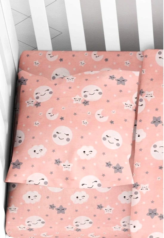DIMcol ΜΑΞΙΛΑΡΟΘΗΚΗ ΕΜΠΡΙΜΕ bebe Smile 82 35X45 Coral Cotton 100%