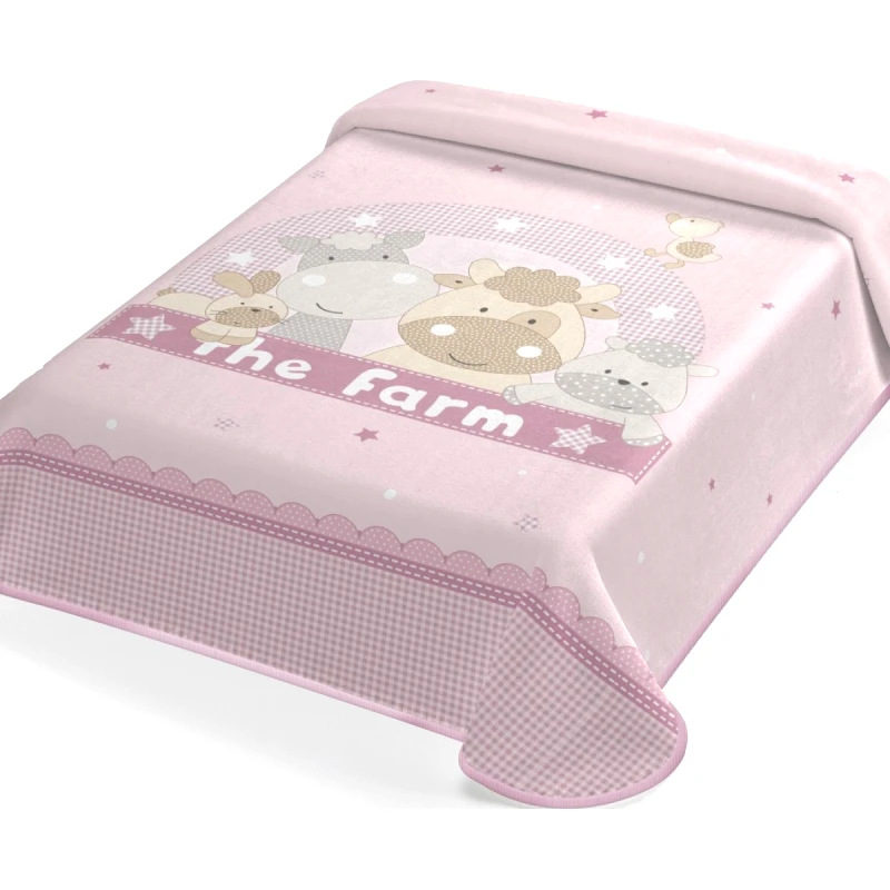 Belpla ΚΟΥΒΕΡΤΑ ΙΣΠΑΝΙΑΣ ΑΓΚΑΛΙΑΣ 80X110 BELPLA STER 664 PINK