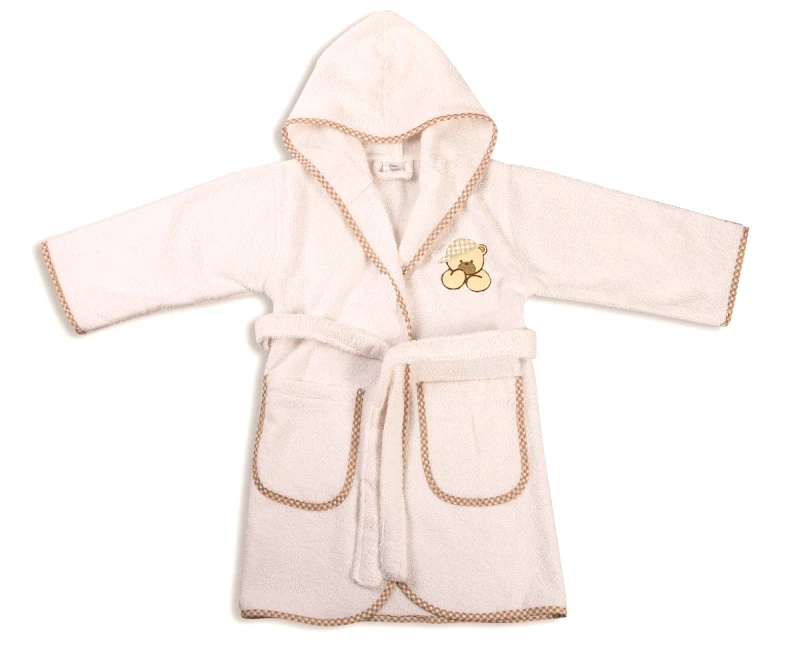DIMcol ΜΠΟΥΡΝΟΥΖΙ bebe ΑΡΚΟΥΔΟΣ 102 SIZE:02 ΛΕΥΚΟ/ΜΠΕΖ Cotton 100%