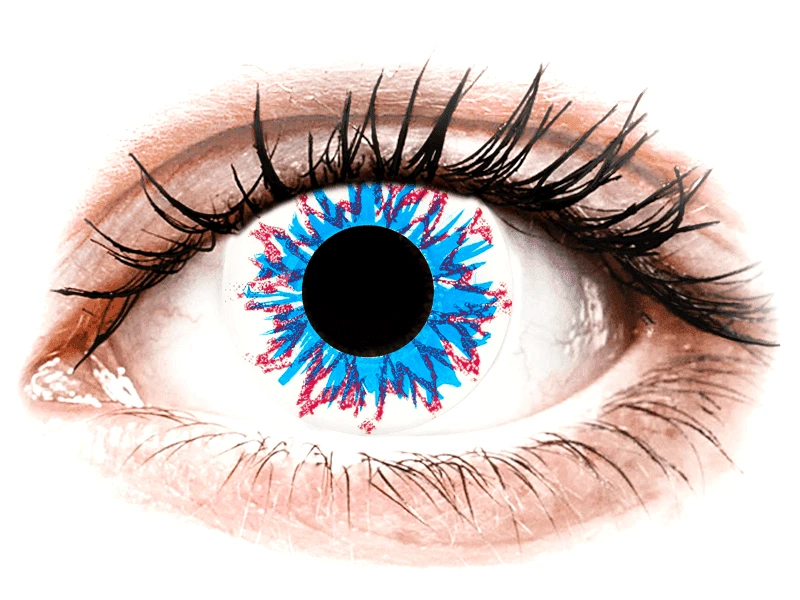 Gelflex CRAZY LENS - Harlequin - Ημερήσιοι φακοί Μη διοπτρικοί (2 φακοί)