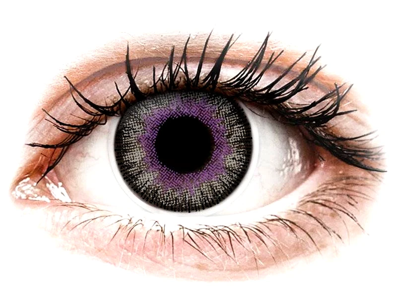 Maxvue Vision ColourVUE Fusion Violet Gray - Τριμηνιαίοι Μη διοπτρικοί (2 φακοί)