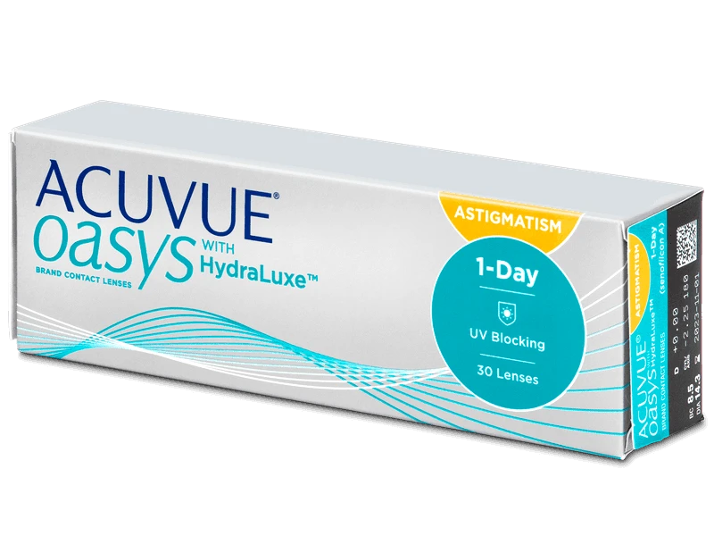 Johnson &amp; Johnson Acuvue Oasys 1-Day with HydraLuxe for Astigmatism (30 φακοί)