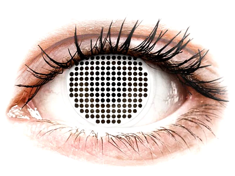 Maxvue Vision ColourVUE Crazy Lens - White Screen - Μη διοπτρικοί Ετήσιοι φακοί επαφής (2 φακοί)