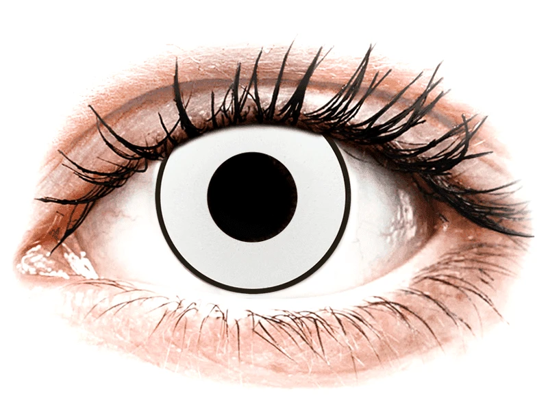 Gelflex CRAZY LENS - White Black - Ημερήσιοι φακοί Διοπτρικοί (2 φακοί)