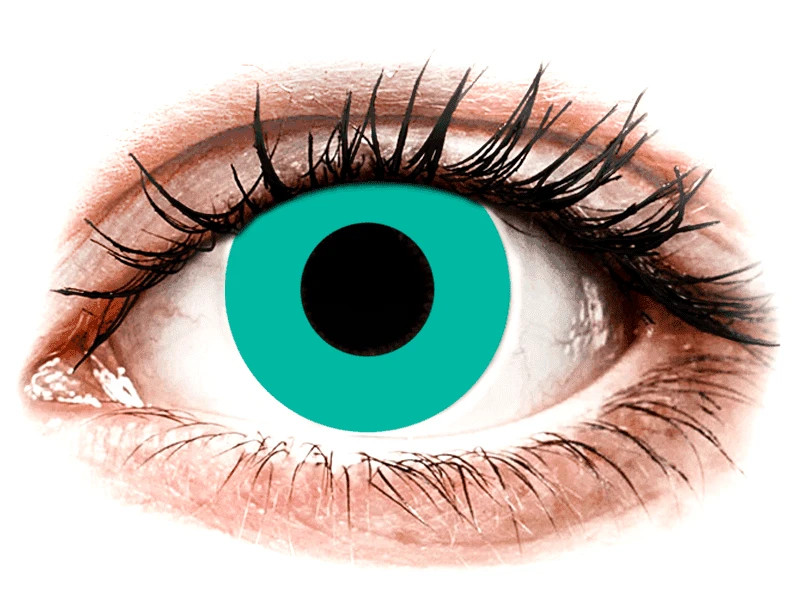 Gelflex CRAZY LENS - Solid Turquoise - Ημερήσιοι φακοί Διοπτρικοί (2 φακοί)