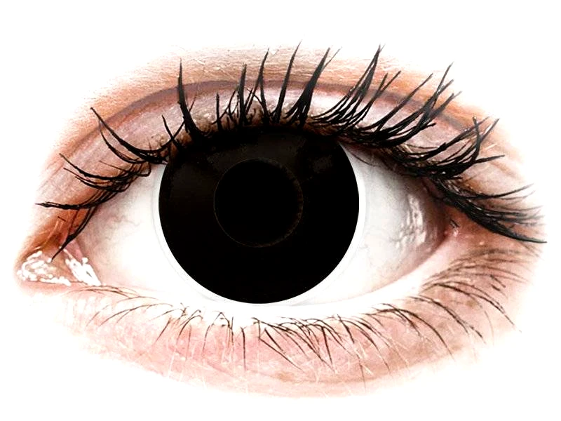 Maxvue Vision ColourVUE Crazy Lens - Blackout - Ημερήσιοι φακοί Μη διοπτρικοί (2 φακοί)