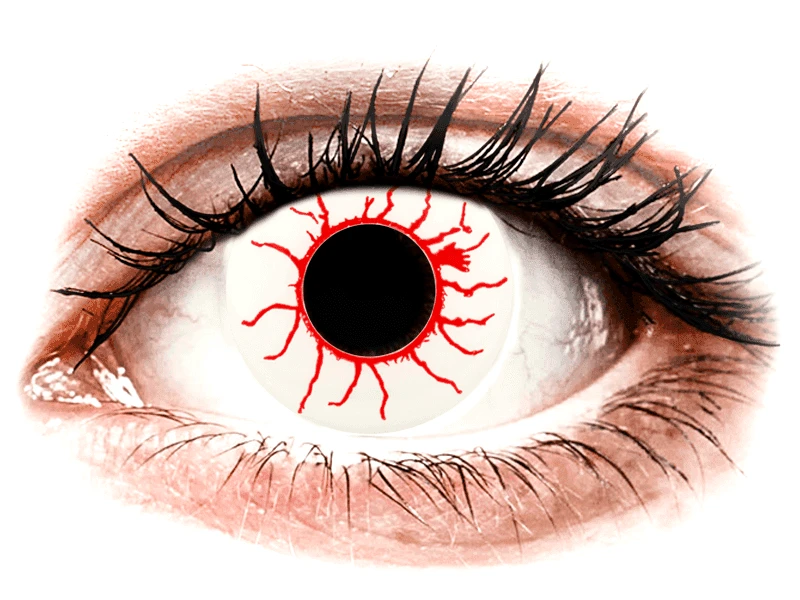 Gelflex CRAZY LENS - Red Viper - Ημερήσιοι φακοί Μη διοπτρικοί (2 φακοί)