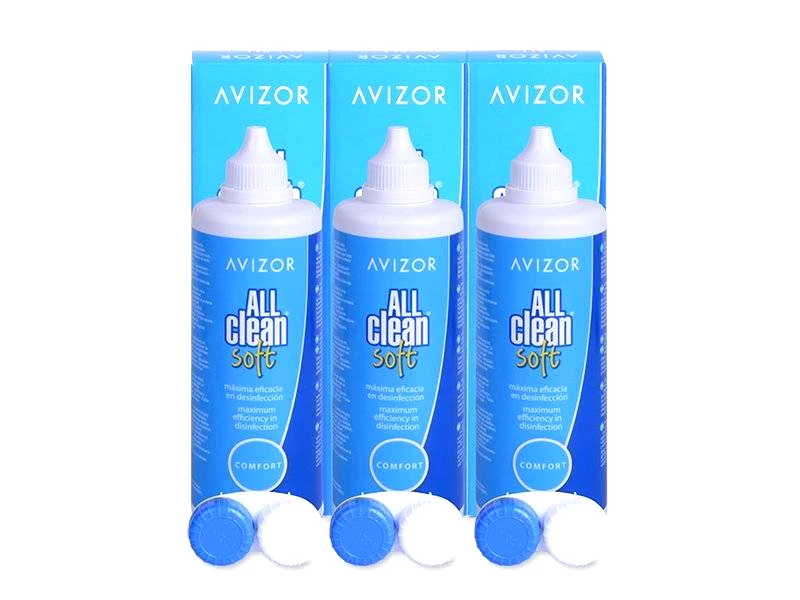 Avizor Υγρό Avizor All Clean Soft 3 x 350 ml