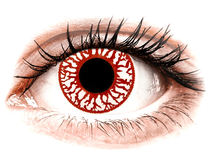 Maxvue Vision ColourVUE Crazy Lens - Blood Shot - Ημερήσιοι φακοί Μη διοπτρικοί (2 φακοί)