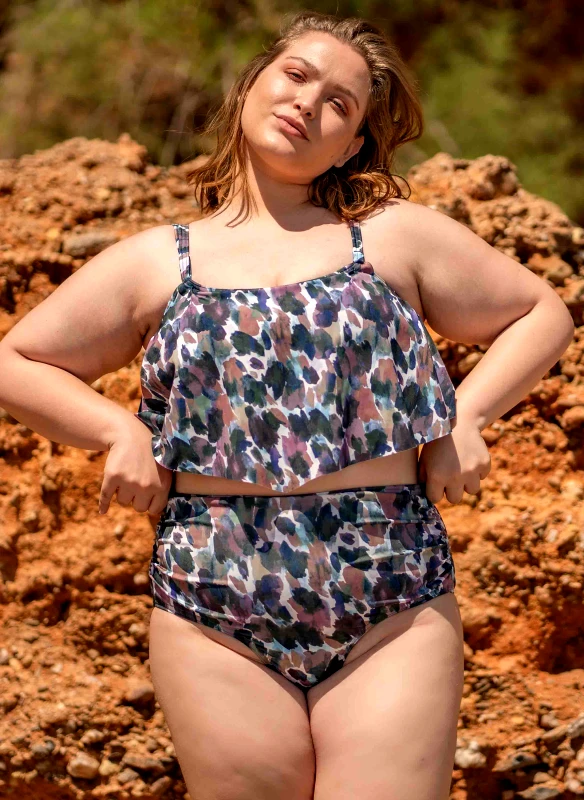 Maniags Μπικίνι Τοπ Πολύχρωμο Animal Print Mix and Match