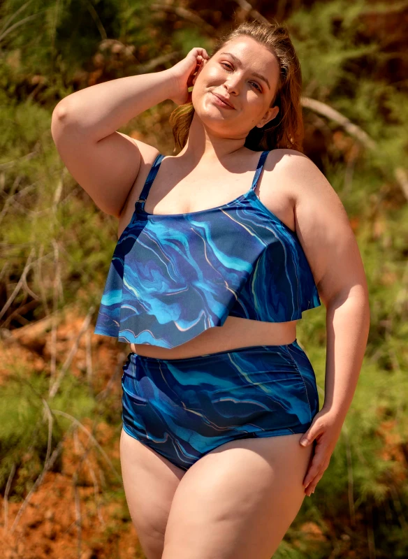 Maniags Μπικίνι Τοπ Navy Πολύχρωμο Mix and Match