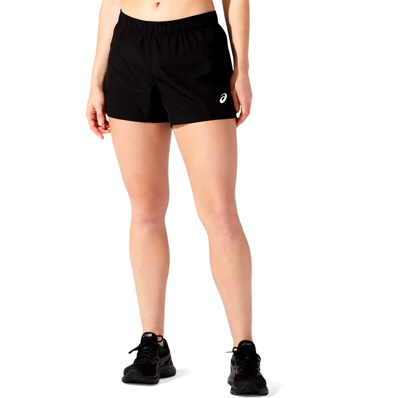 ASICS ASICS CORE 4IN SHORT ΜΑΥΡΟ