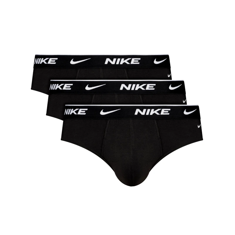NIKE NIKE EVERYDAY SWOOSH BRIEF SLIP 3 PACK ΜΑΥΡΟ