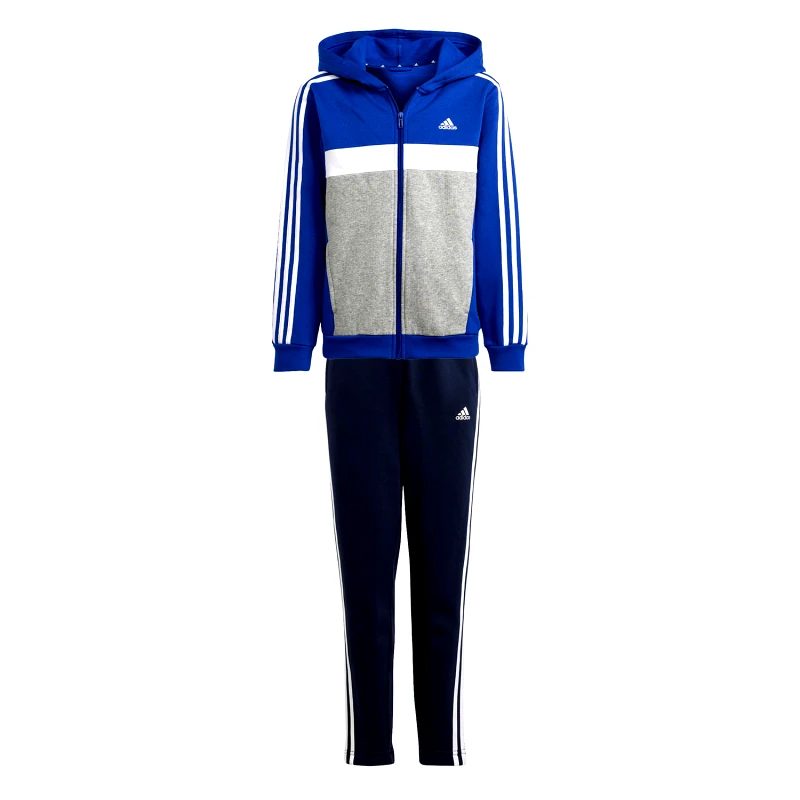 ADIDAS PERFORMANCE ADIDAS KIDS TIBERIO 3-STRIPES COLORBLOCK FLEECE TRACK SUIT ΜΠΛΕ