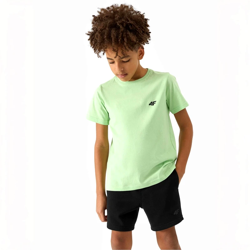 4F 4F BOYS' SWEATPANTS ΜΑΥΡΟ