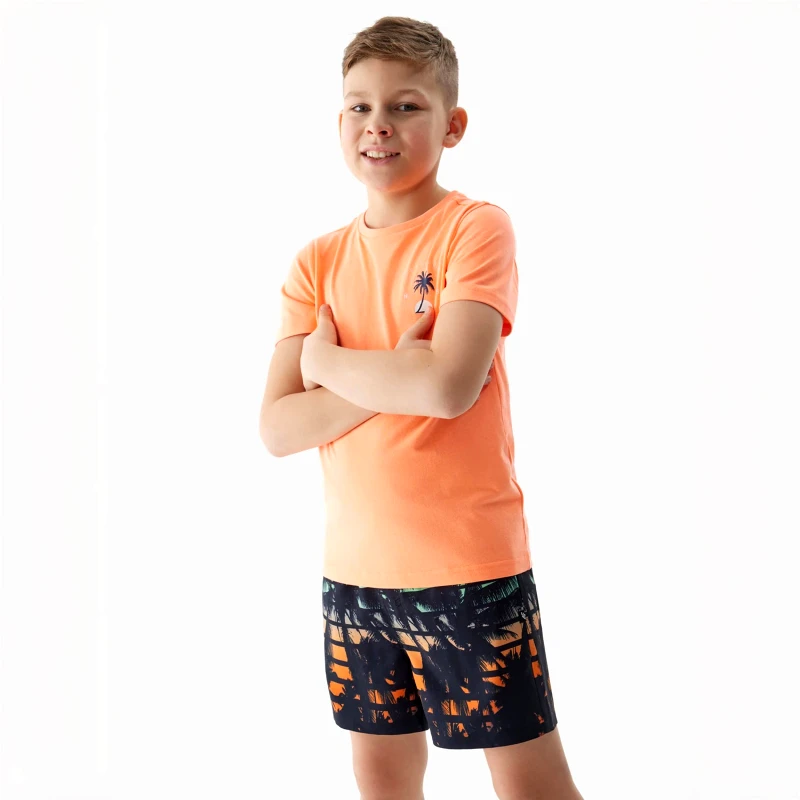 4F 4F BOY'S BOARDSHORTS BEACH SHORTS ΠΟΛΥΧΡΩΜΟ