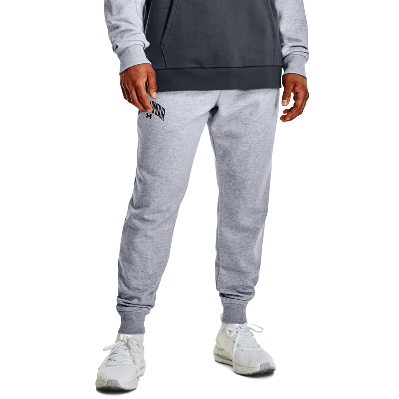 UNDER ARMOUR UA RIVAL FLEECE WORDMARK JOGGERS ΓΚΡΙ