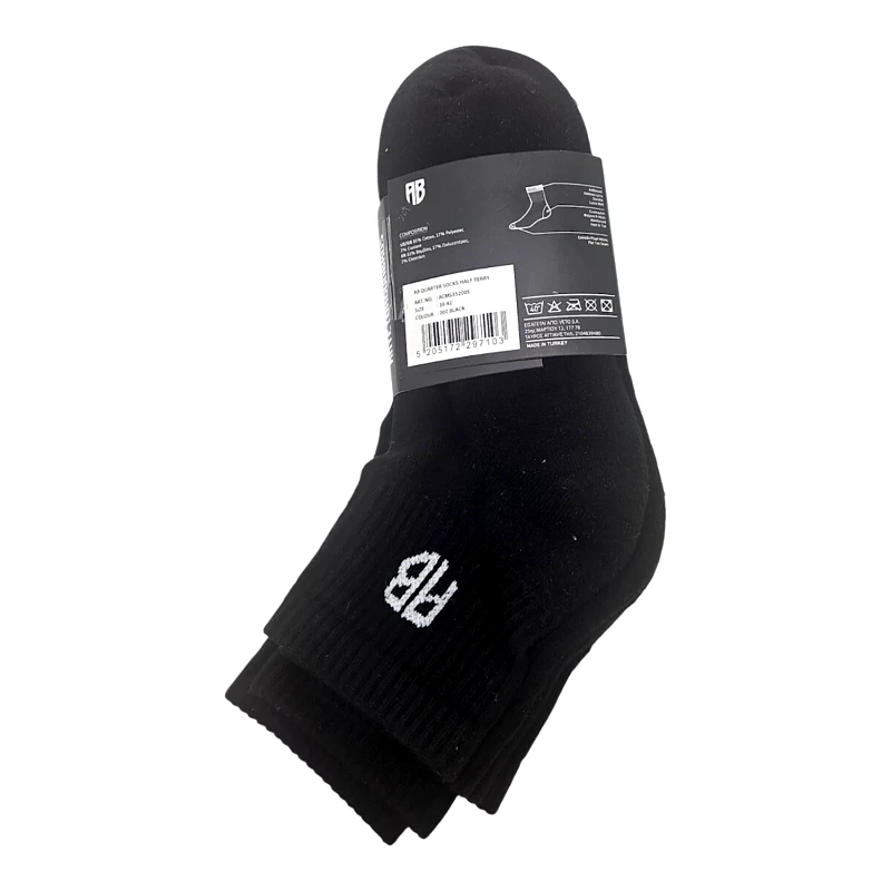 ANTETOKOUNBROS ANTETOKOUNBROS AB SOCKS 3-PACK ΜΑΥΡΟ