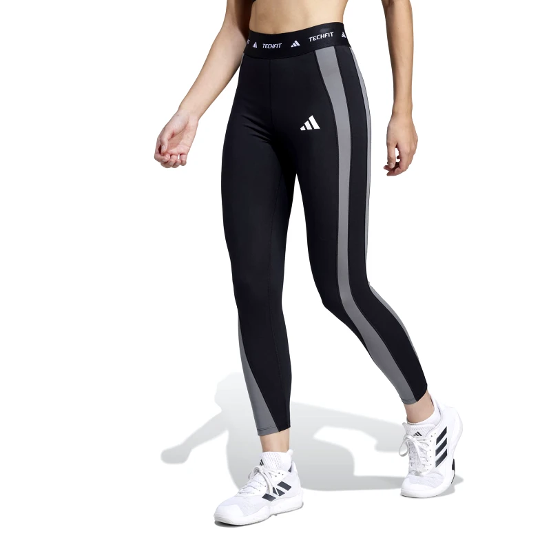 ADIDAS PERFORMANCE ADIDAS TECHFIT COLORBLOCK 7/8 LEGGINGS ΜΑΥΡΟ