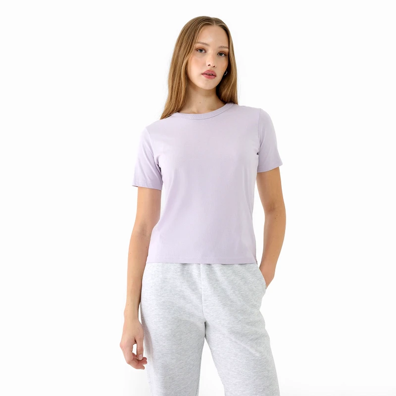 4F 4F WOMEN'S REGULAR PLAIN T-SHIRT ΜΩΒ