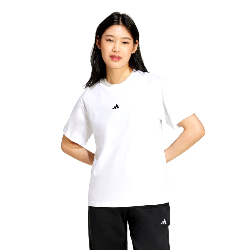 ADIDAS PERFORMANCE ADIDAS ESSENTIALS SMALL LOGO COTTON T-SHIRT ΑΣΠΡΟ
