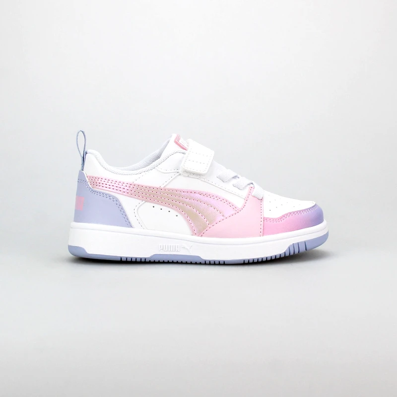 PUMA PUMA KIDS REBOUND V6 LOW BLURRY DREAMS ΑΣΠΡΟ