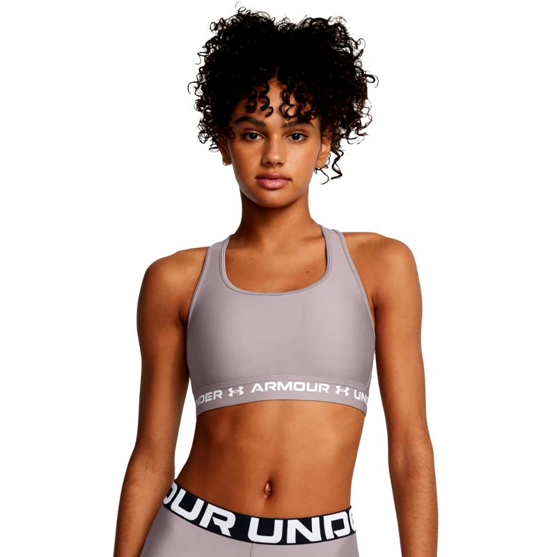 UNDER ARMOUR UNDER ARMOUR MID CROSSBACK SPORTS BRA ΓΚΡΙ